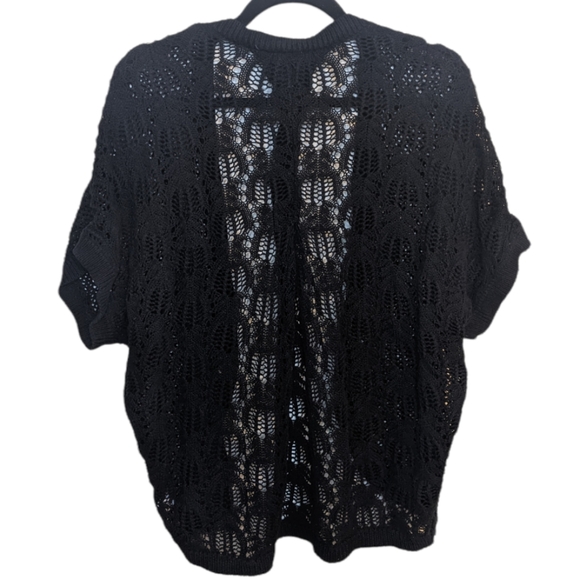 Xhilaration Black Knit Short Sleeve Cardi - Size XS 🖤 - Picture 3 of 7